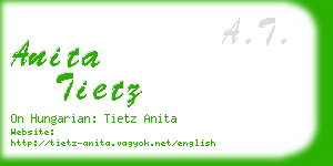 anita tietz business card